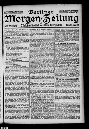 Berliner Morgen-Zeitung on Aug 9, 1905