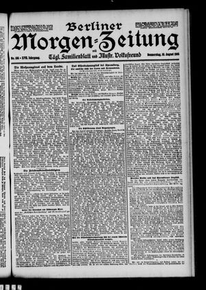 Berliner Morgen-Zeitung on Aug 10, 1905