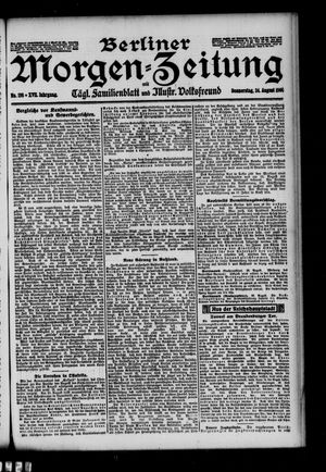 Berliner Morgen-Zeitung vom 24.08.1905