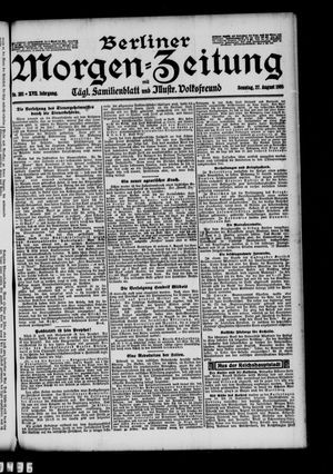 Berliner Morgen-Zeitung vom 27.08.1905