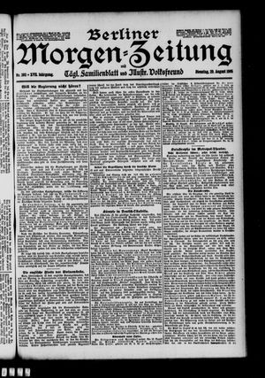 Berliner Morgen-Zeitung vom 28.08.1905