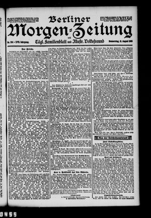 Berliner Morgen-Zeitung vom 31.08.1905