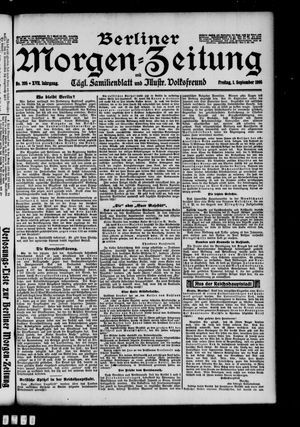 Berliner Morgen-Zeitung vom 01.09.1905