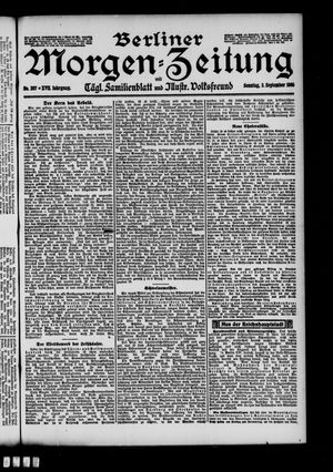 Berliner Morgen-Zeitung vom 03.09.1905