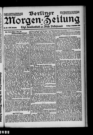 Berliner Morgen-Zeitung vom 08.09.1905