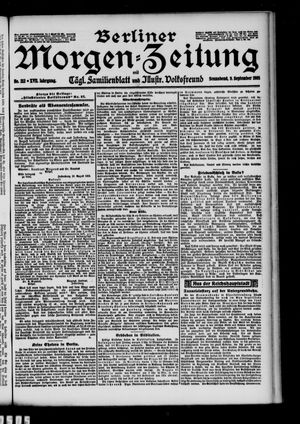 Berliner Morgen-Zeitung vom 09.09.1905