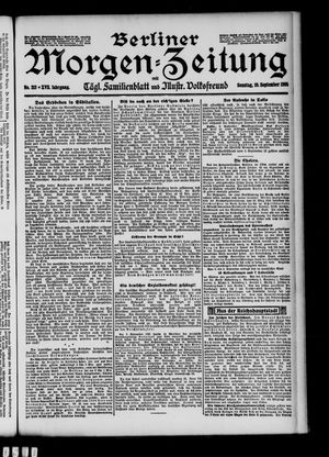 Berliner Morgen-Zeitung vom 10.09.1905