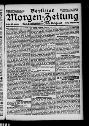 Berliner Morgen-Zeitung vom 12.09.1905