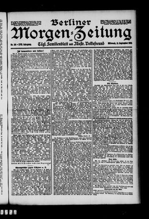 Berliner Morgen-Zeitung vom 13.09.1905