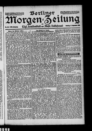 Berliner Morgen-Zeitung vom 17.09.1905