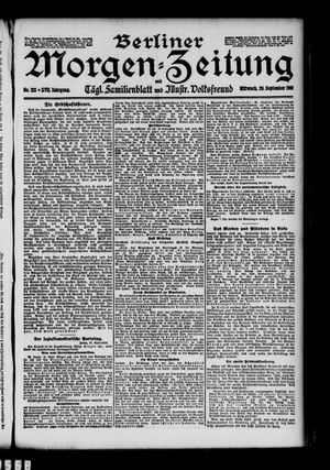 Berliner Morgen-Zeitung vom 20.09.1905