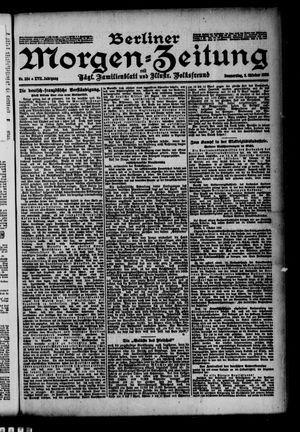 Berliner Morgen-Zeitung vom 05.10.1905