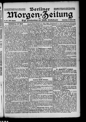 Berliner Morgen-Zeitung vom 19.10.1905
