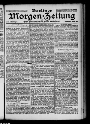 Berliner Morgen-Zeitung vom 21.10.1905