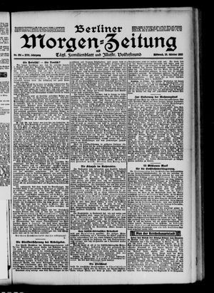 Berliner Morgen-Zeitung vom 25.10.1905