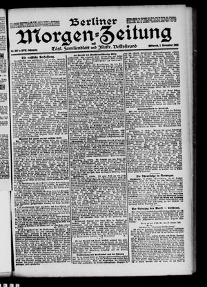 Berliner Morgen-Zeitung vom 01.11.1905