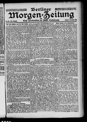 Berliner Morgen-Zeitung vom 03.11.1905