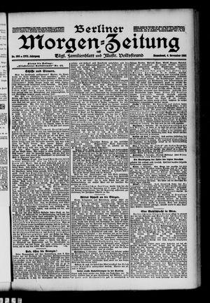 Berliner Morgen-Zeitung vom 04.11.1905