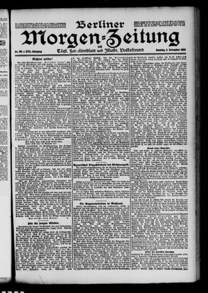 Berliner Morgen-Zeitung vom 05.11.1905