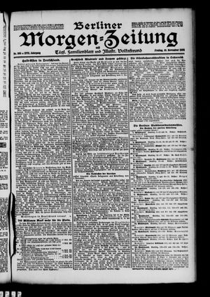 Berliner Morgen-Zeitung vom 10.11.1905