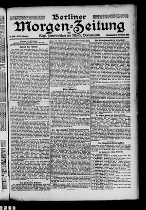 Berliner Morgen-Zeitung vom 11.11.1905