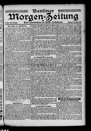 Berliner Morgen-Zeitung vom 12.11.1905