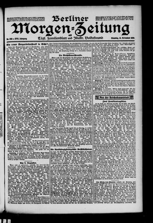 Berliner Morgen-Zeitung vom 14.11.1905