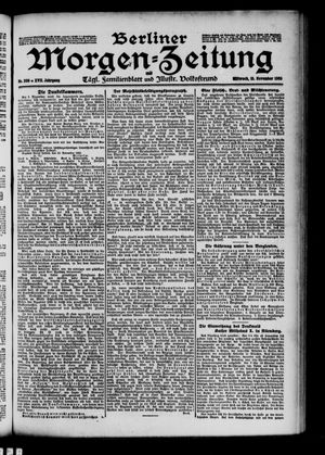 Berliner Morgen-Zeitung vom 15.11.1905