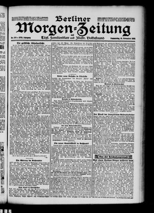 Berliner Morgen-Zeitung vom 16.11.1905