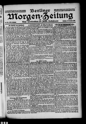 Berliner Morgen-Zeitung vom 19.11.1905