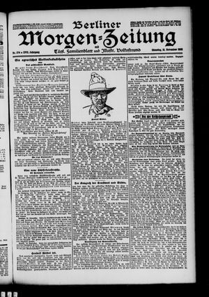 Berliner Morgen-Zeitung vom 21.11.1905