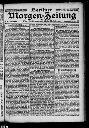 Berliner Morgen-Zeitung vom 25.11.1905