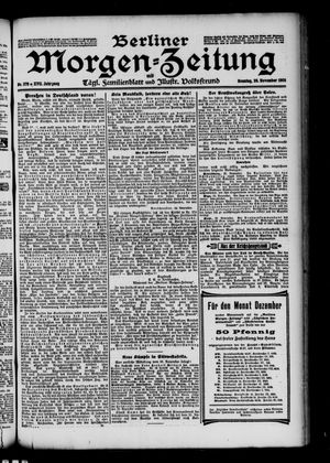 Berliner Morgen-Zeitung vom 26.11.1905