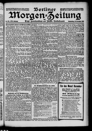 Berliner Morgen-Zeitung vom 30.11.1905