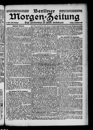 Berliner Morgen-Zeitung vom 01.12.1905