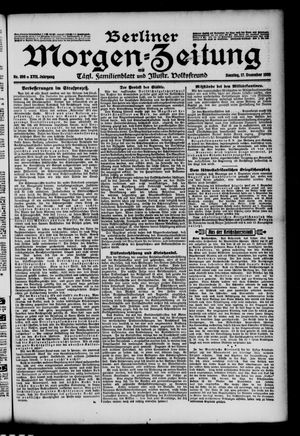 Berliner Morgen-Zeitung vom 17.12.1905