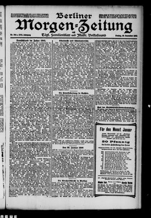 Berliner Morgen-Zeitung vom 29.12.1905
