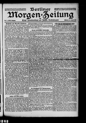 Berliner Morgen-Zeitung vom 10.01.1906
