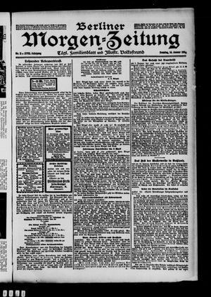 Berliner Morgen-Zeitung vom 14.01.1906
