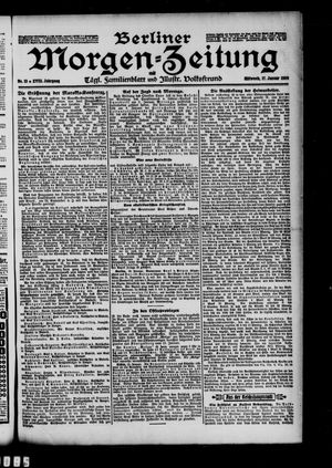Berliner Morgen-Zeitung vom 17.01.1906