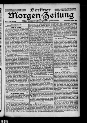 Berliner Morgen-Zeitung on Jan 20, 1906