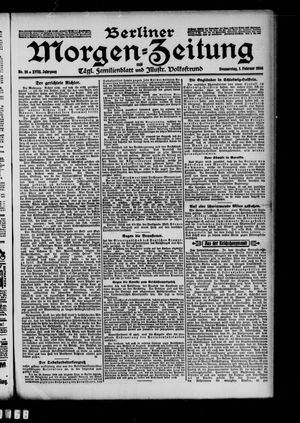 Berliner Morgen-Zeitung vom 01.02.1906