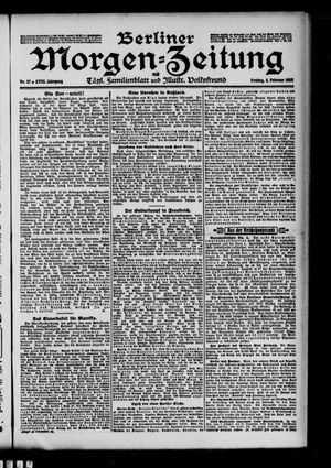 Berliner Morgen-Zeitung vom 02.02.1906