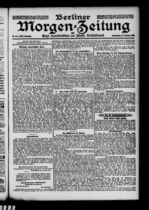 Berliner Morgen-Zeitung vom 10.02.1906