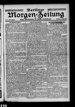 Berliner Morgen-Zeitung vom 13.02.1906