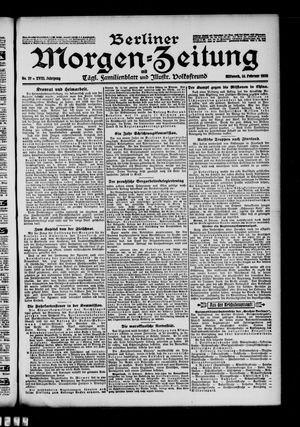 Berliner Morgen-Zeitung vom 14.02.1906