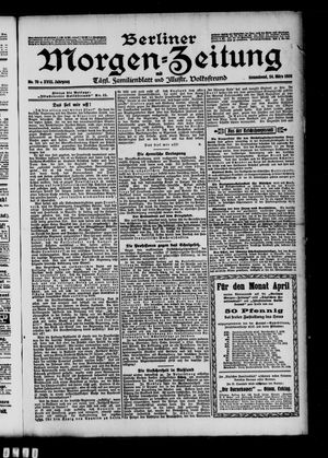 Berliner Morgen-Zeitung vom 24.03.1906