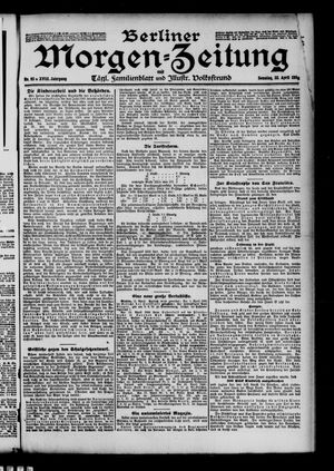Berliner Morgen-Zeitung vom 22.04.1906