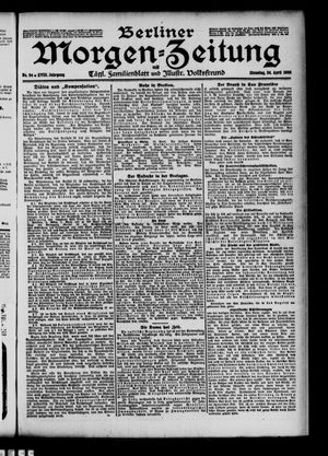 Berliner Morgen-Zeitung vom 24.04.1906