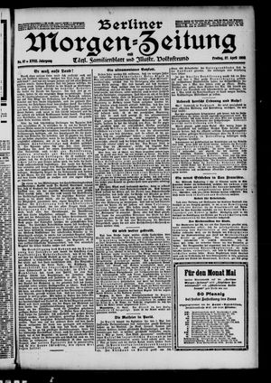 Berliner Morgen-Zeitung vom 27.04.1906